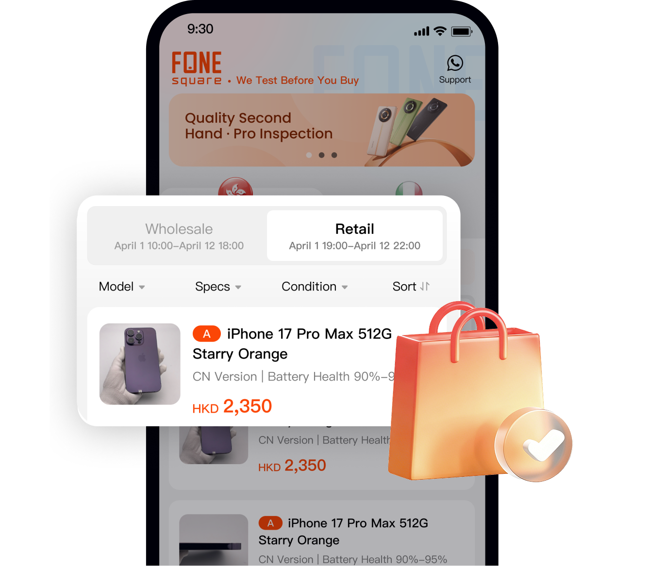 FoneSquare marketplace with flexible sourcing options
